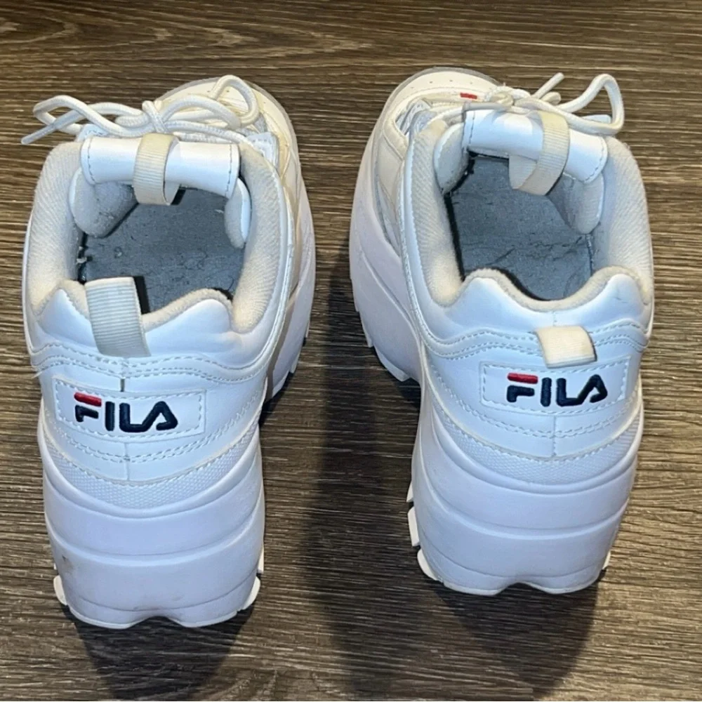 FILA Women’s White Platform Sneakers